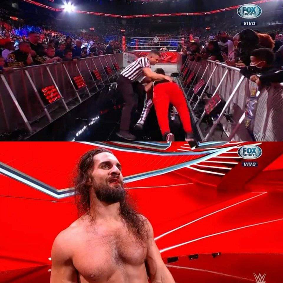 ¡De última hora! Espontaneo ataque a #SethRollins en #WWERAW