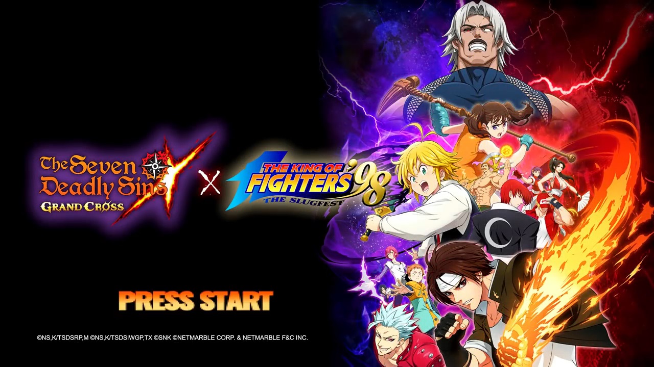 Se anuncia colaboración entre The Seven Deadly Sins: Grand Cross con The King of Fighters 98