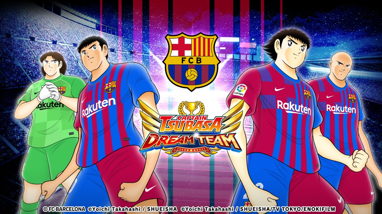 Captain Tsubasa: Dream Team celebra su Año 4 con los uniformes del FC Barcelona