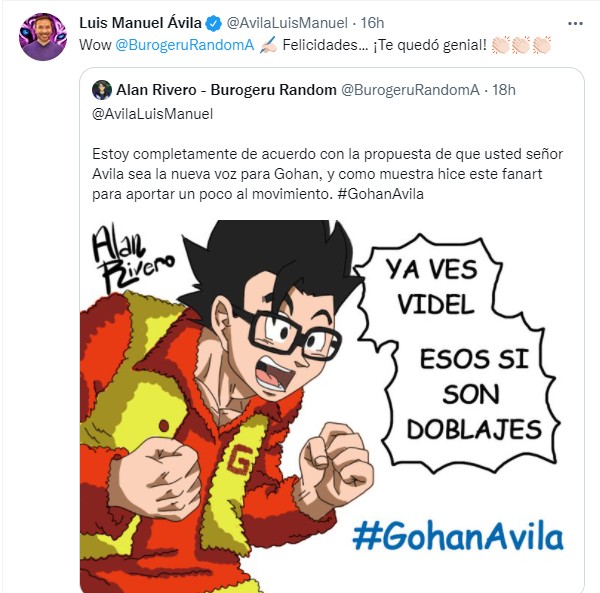 Dragon Ball: Luis Manuel Avila muestra su trabajo dando voz a Gohan 2