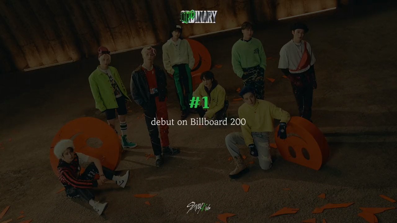 ODDINARY de Stray Kids debuta en la posición #1 de Billboard 200.
