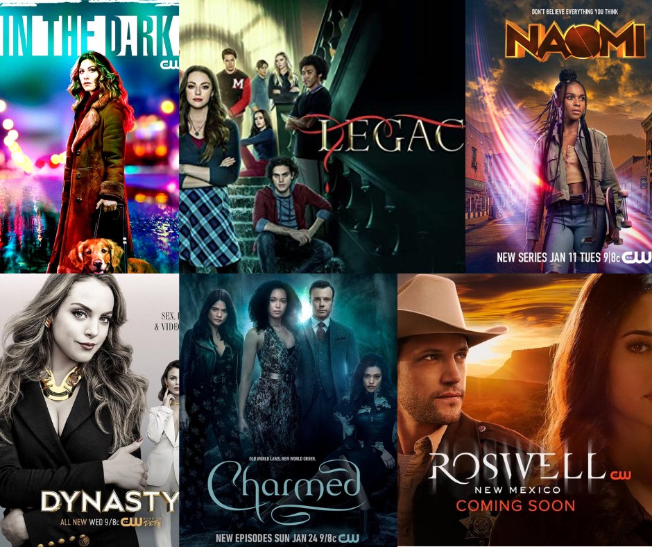 The CW, Naomi, Legacy, Dynasty, Charmed, Roswell, In the Dark