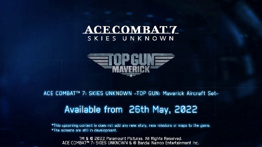 El contenido de Top Gun Maverick ya está disponible en Ace Combat 7 3