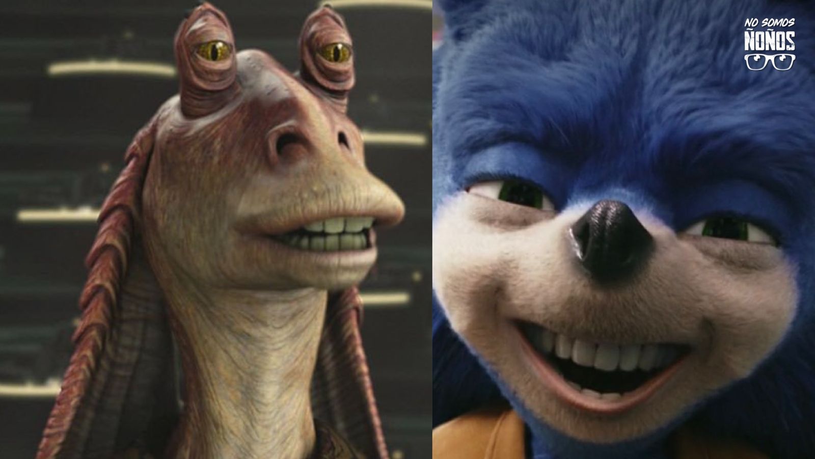 Chip y Dale, Chip and Dale, Sonic the Hedgehog, Ugly Sonic, Jar Jar Binks, Star Wars