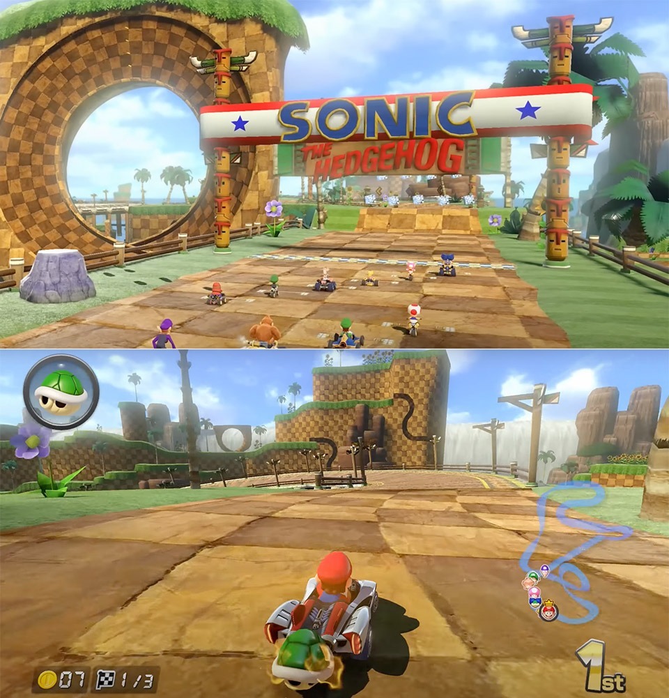 Mario Kart: ¿Green Hill Zone como circuito jugable? 11