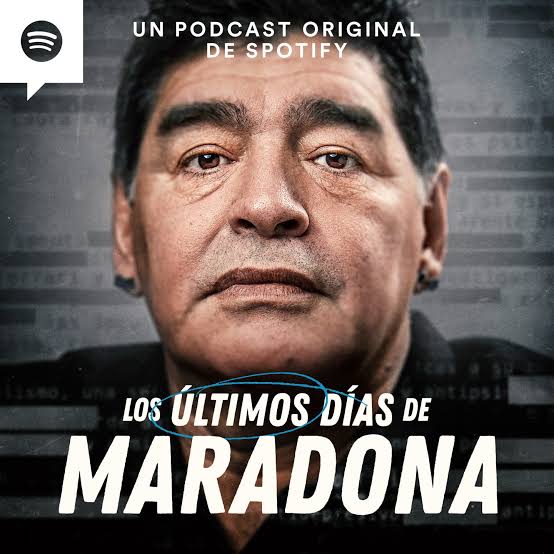 Los últimos días de maradona es un podcast de nuestros tíos de Spotify Studios qué se presenta con una propuesta a voz del legendario Jorge Valdano para narrar cuales fueron las bases y puntos claves de los últimos años del "10" argentino en el fútbol y vida personal.