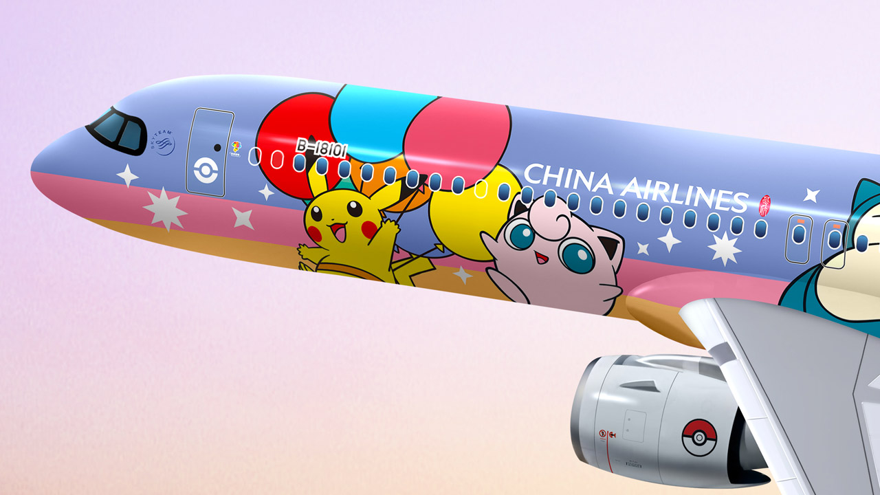 Pokémon atrapa a China Airlines