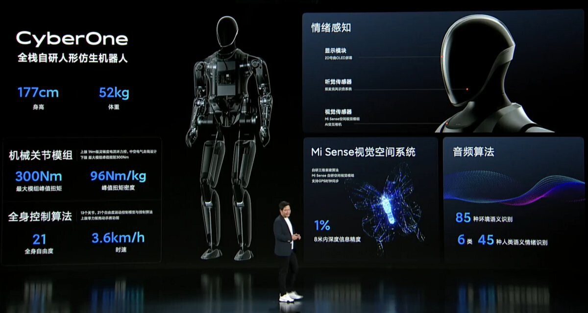 Xiaomi nos presenta a CyberOne, su increíble robot humanoide 1