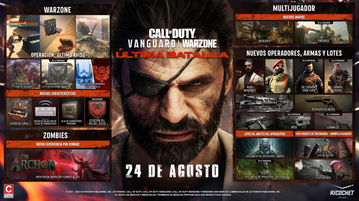 Se acerca la última temporada de Call of Duty Vanguard y Warzone 1