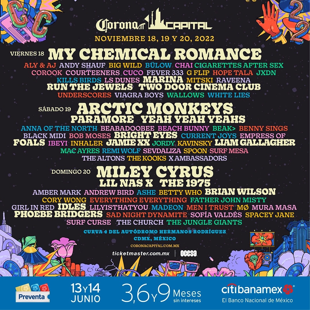 Conoce el line up del Corona Capital 2022