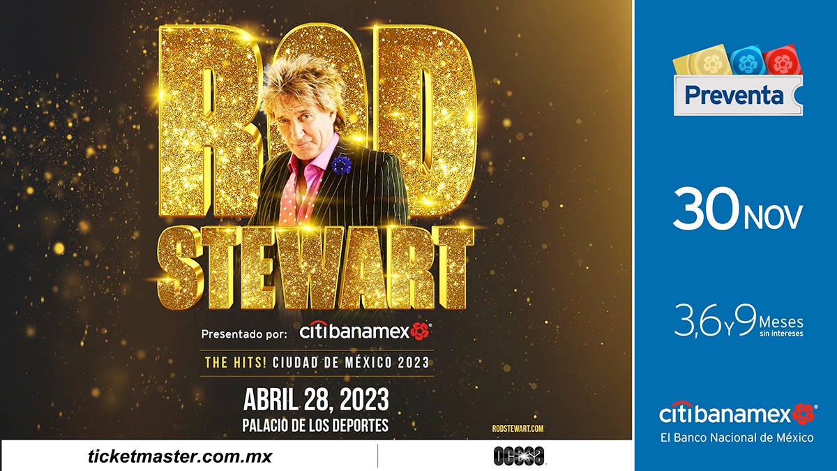 Rod Stewart The Hits! llegará a CDMX en 2023 1