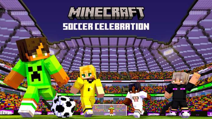 minecraft soccer celebration