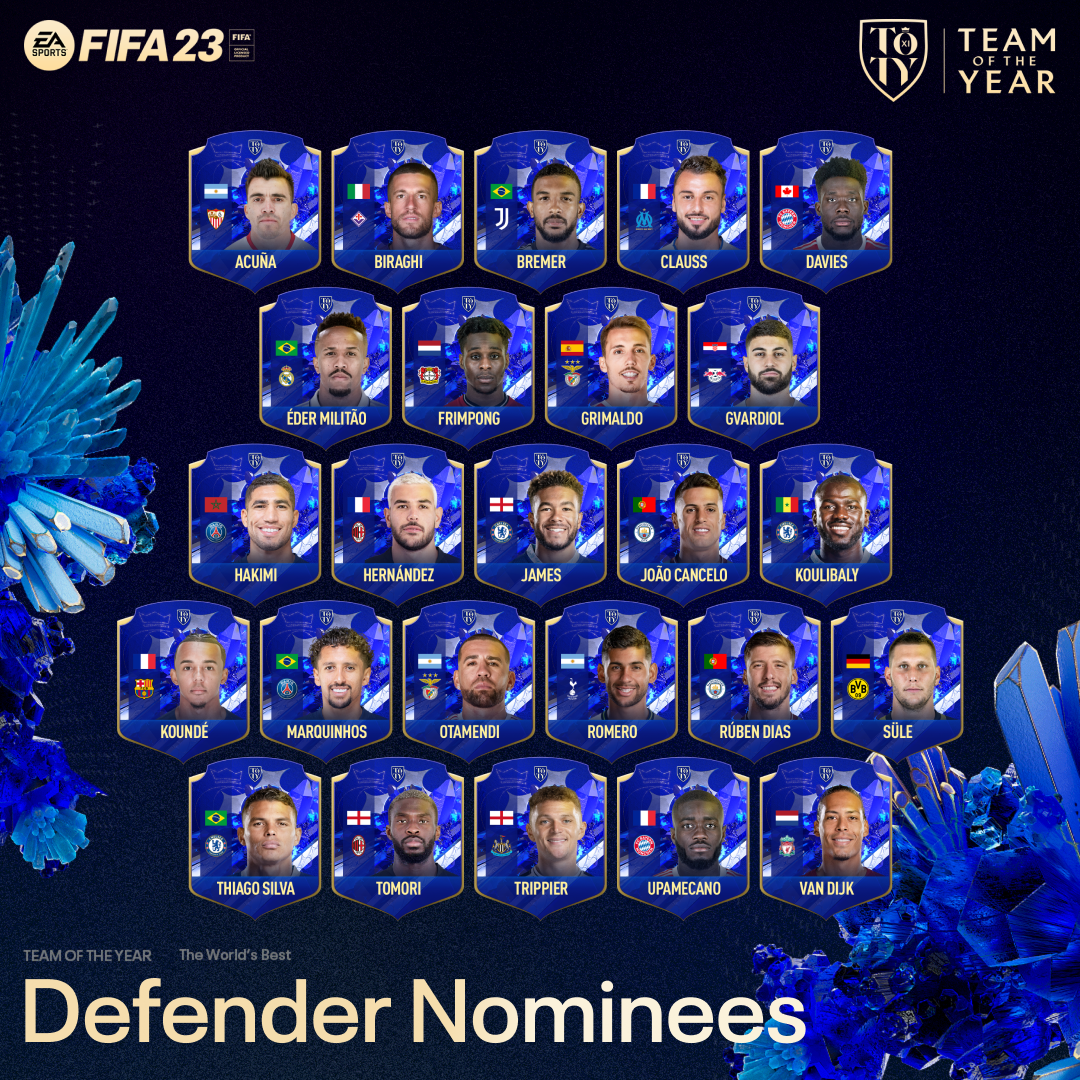 FIFA 23 presenta la lista de nominados para el equipo del año 2