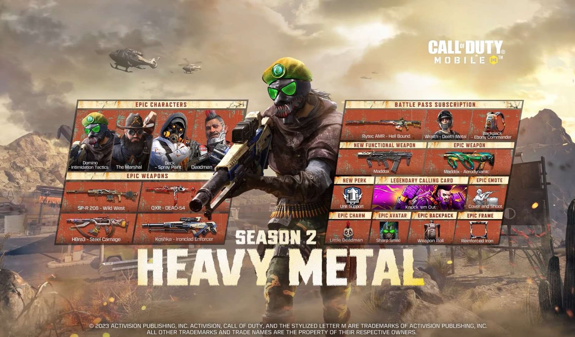 El apocalipsis y el heavy metal llegan Call Of Duty: Mobile 2