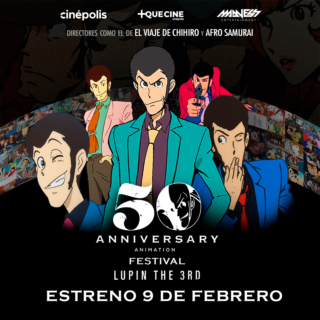 Lupin celebra 50 años con el Festival de Lupin III en Cinépolis