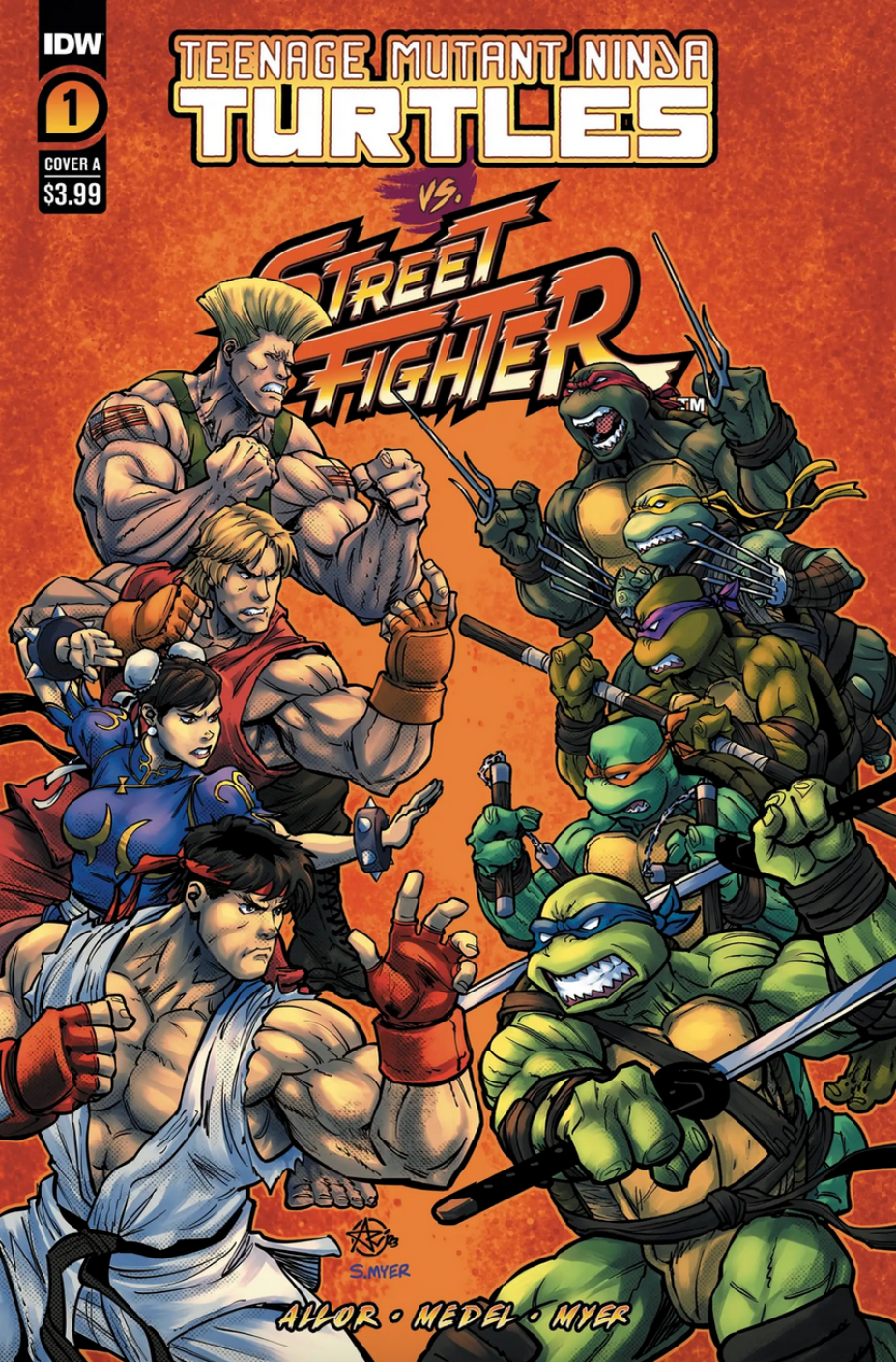 Habrá cómic de Teenage Mutant Ninja Turtles vs Street Fighter 1