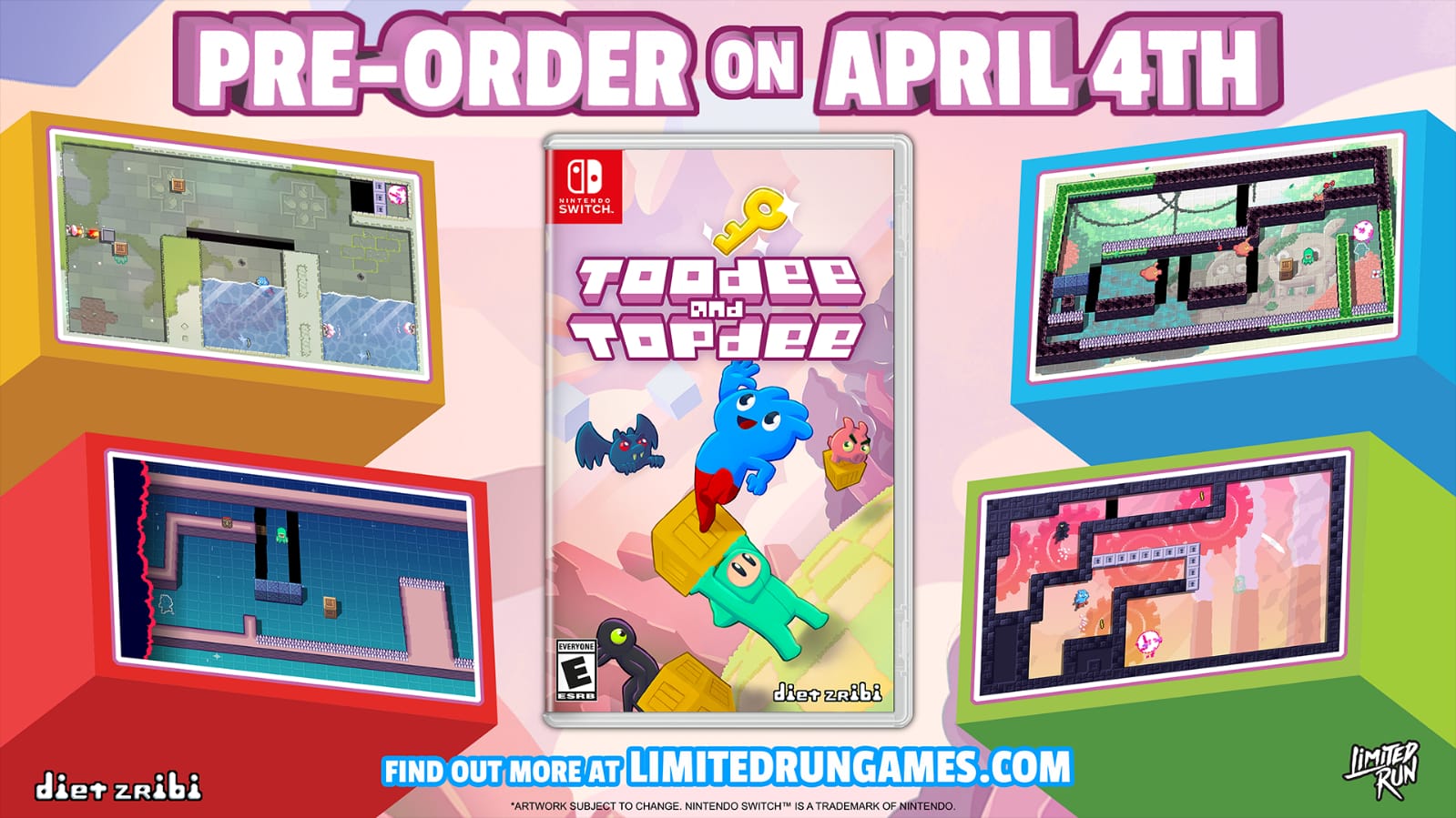 Toodee and Topdee llegará en formato físico a Nintendo Switch 8