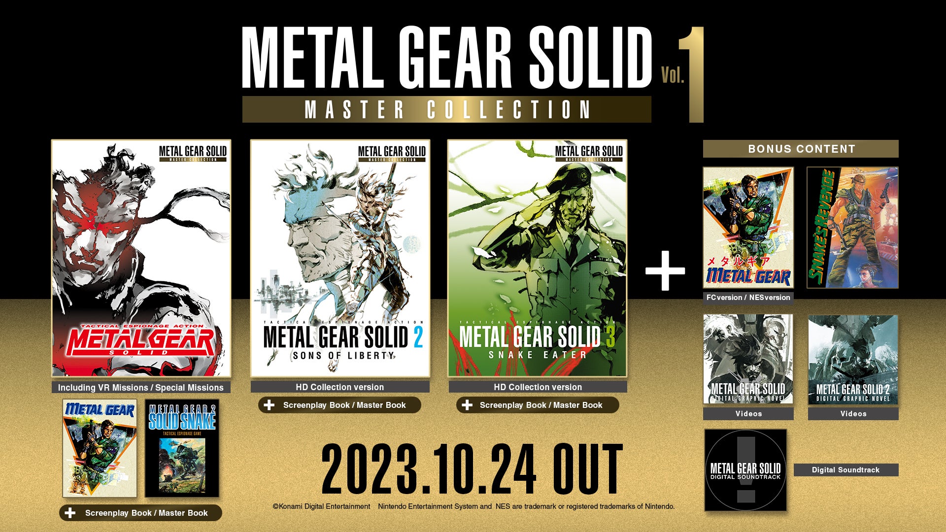 Metal Gear Solid: Master Collection Vol. 1 devela fecha de lanzamiento