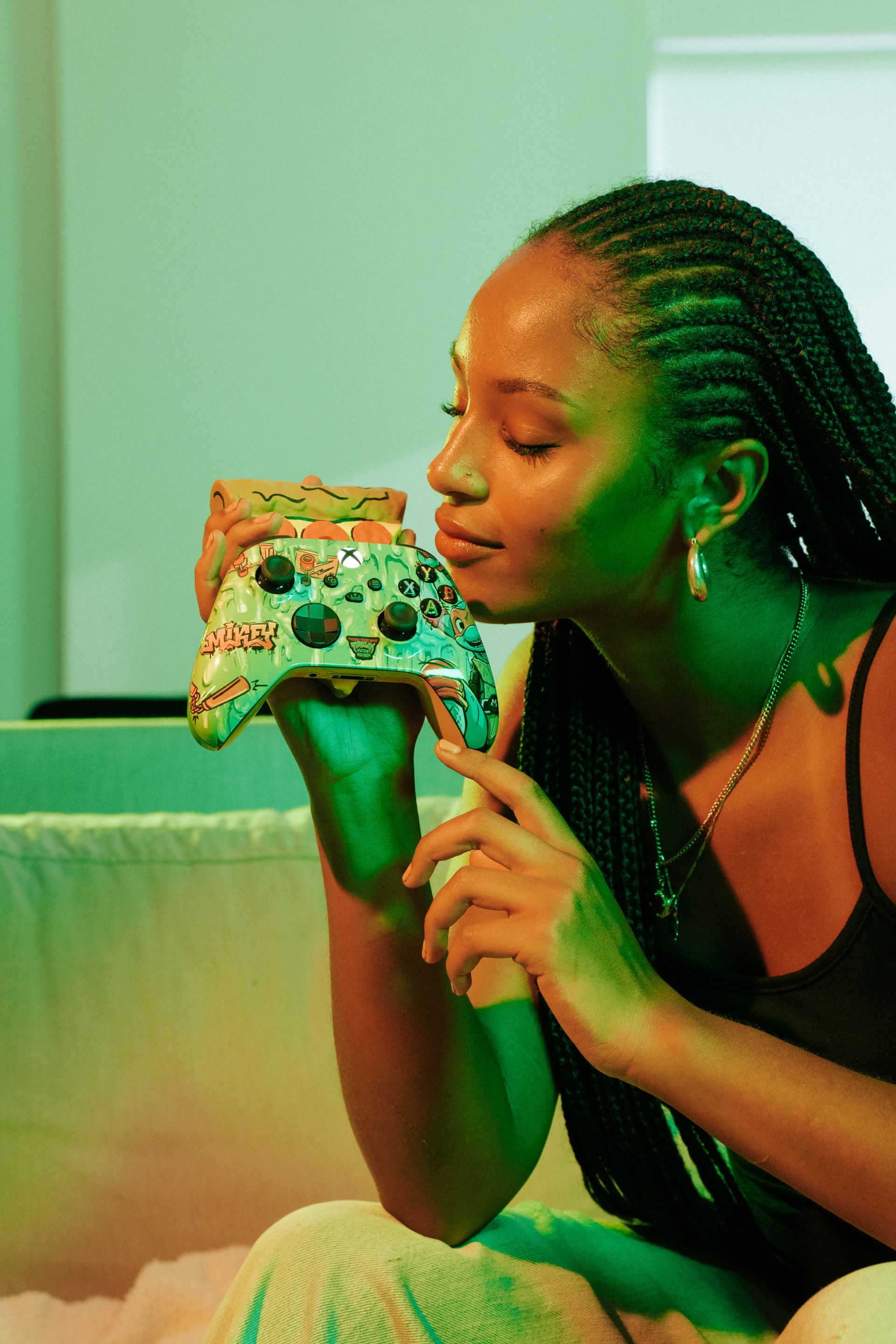 ¡Conoce el control de Xbox de las Tortugas Ninja con aroma a pizza! 🍕 1