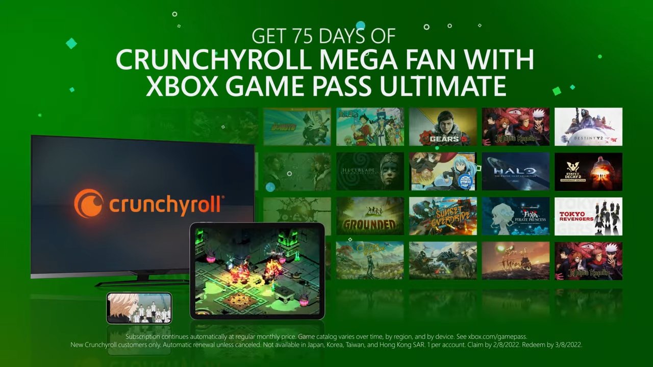 Xbox Game Pass x Crunchyroll Premium