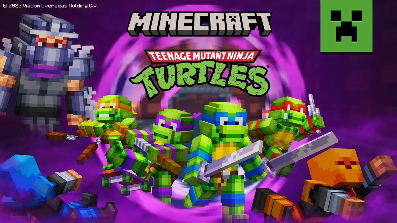 Minecraft, Las Tortugas Ninja, TMNT, Teenage Mutant Ninja Turtles