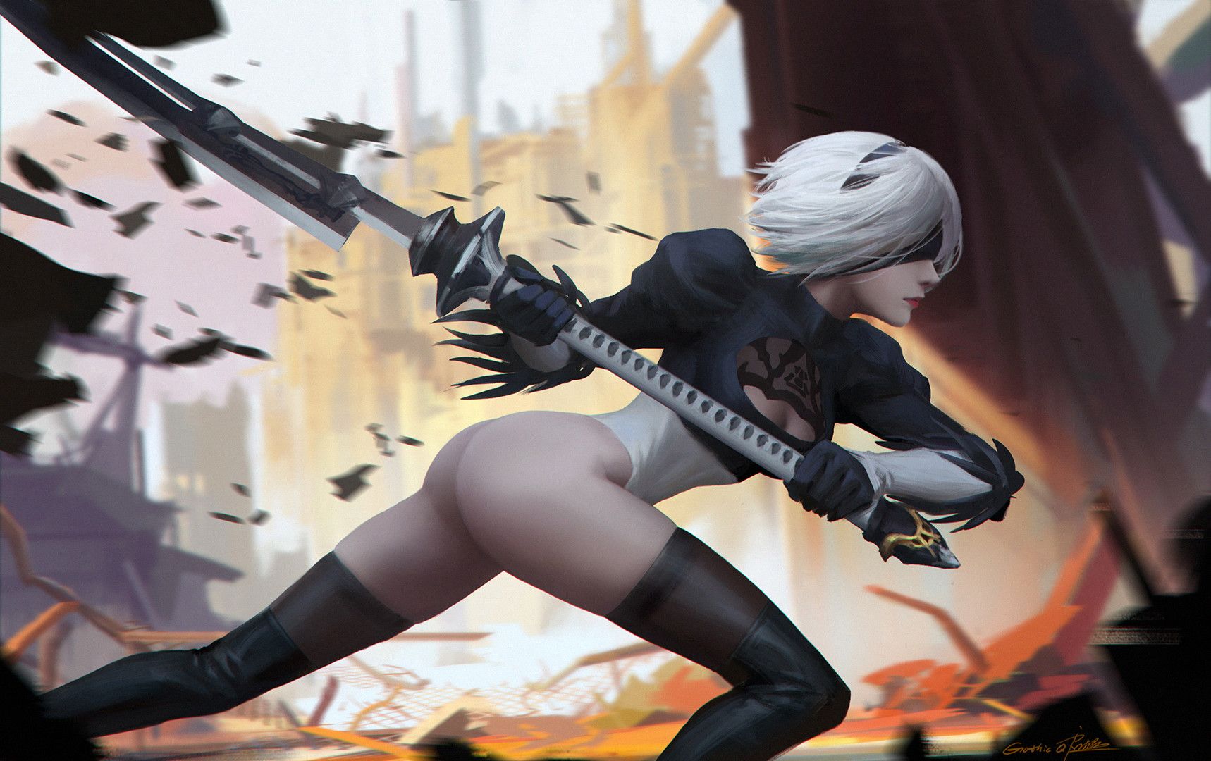 Goddess of Victory, Nikke, 2B, Nier Automata