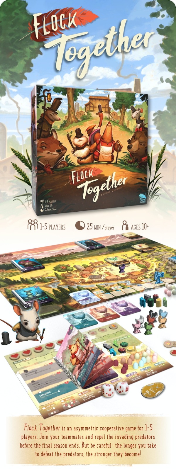 Conoce Flock Together, un nuevo juego asimétrico cooperativo que ha lanzado kickstarter 1