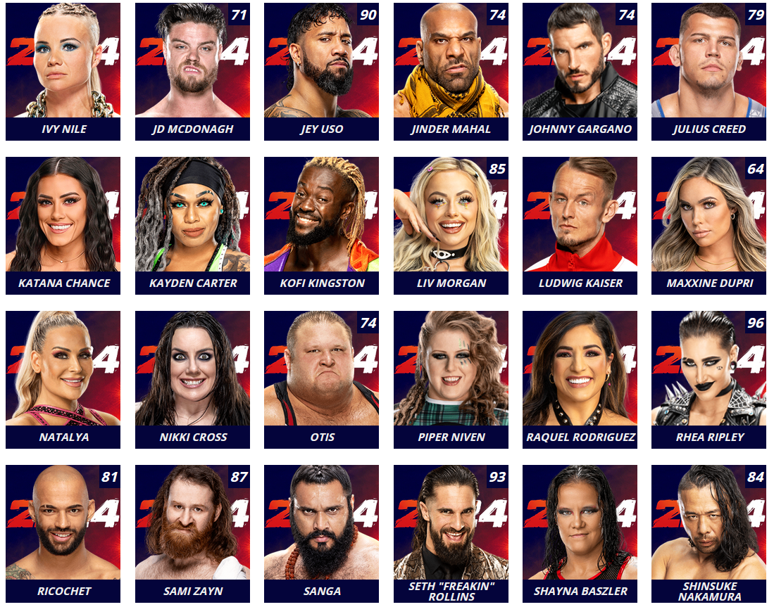 WWE 2K24 presenta el roster oficial del juego sin Vince McMahon y Brock Lesnar 3