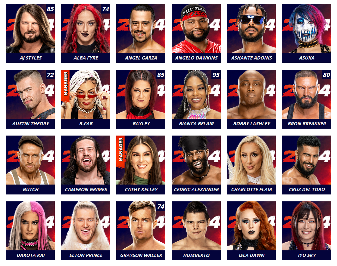 WWE 2K24 presenta el roster oficial del juego sin Vince McMahon y Brock Lesnar 34