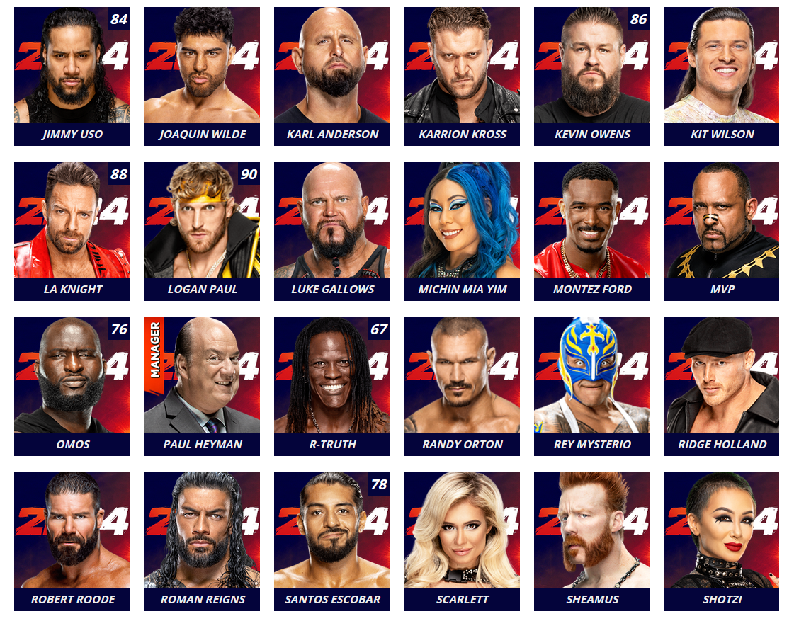WWE 2K24 presenta el roster oficial del juego sin Vince McMahon y Brock Lesnar 11
