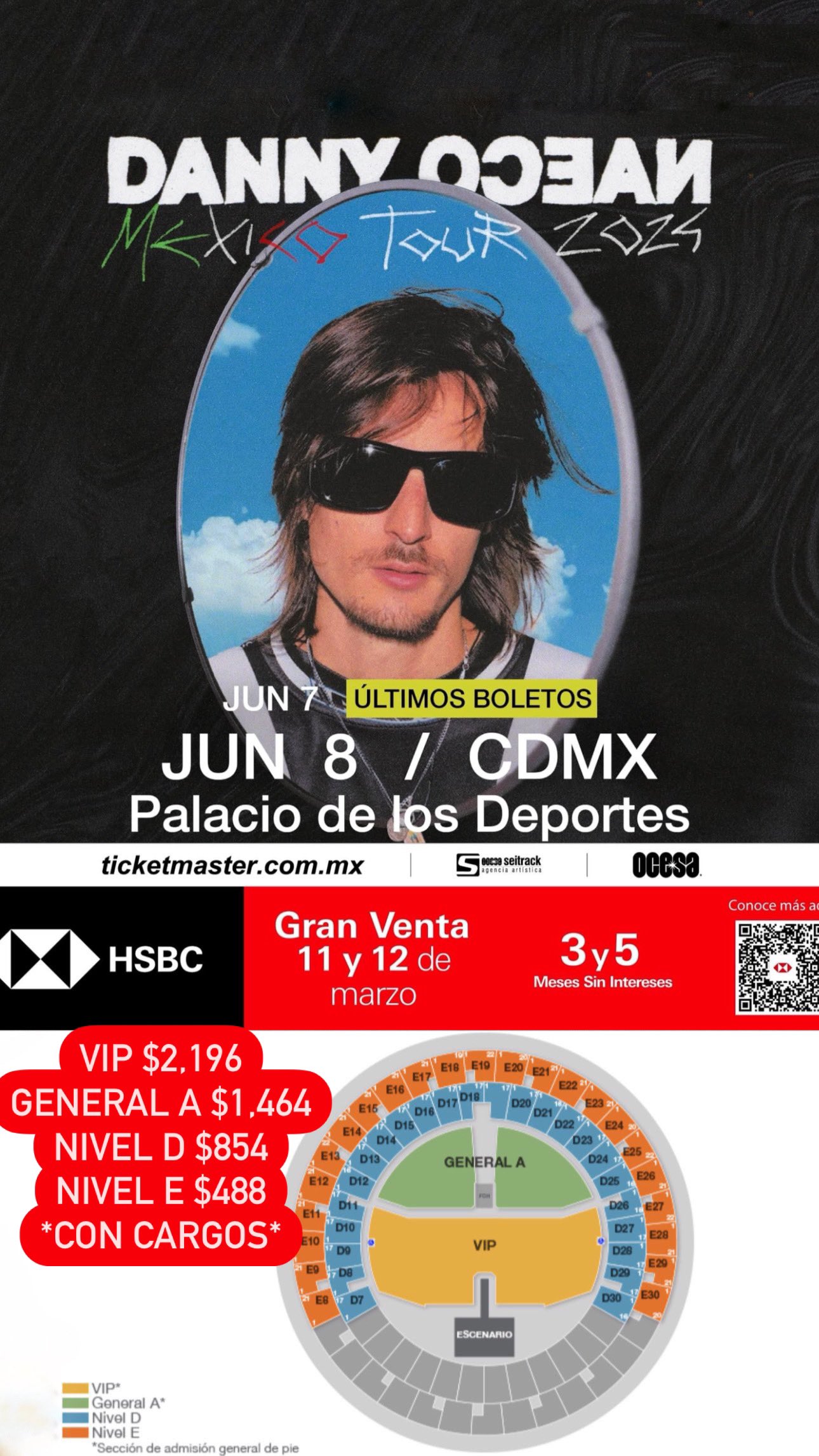 Danny Ocean agrega 3 nuevas fechas en México 28