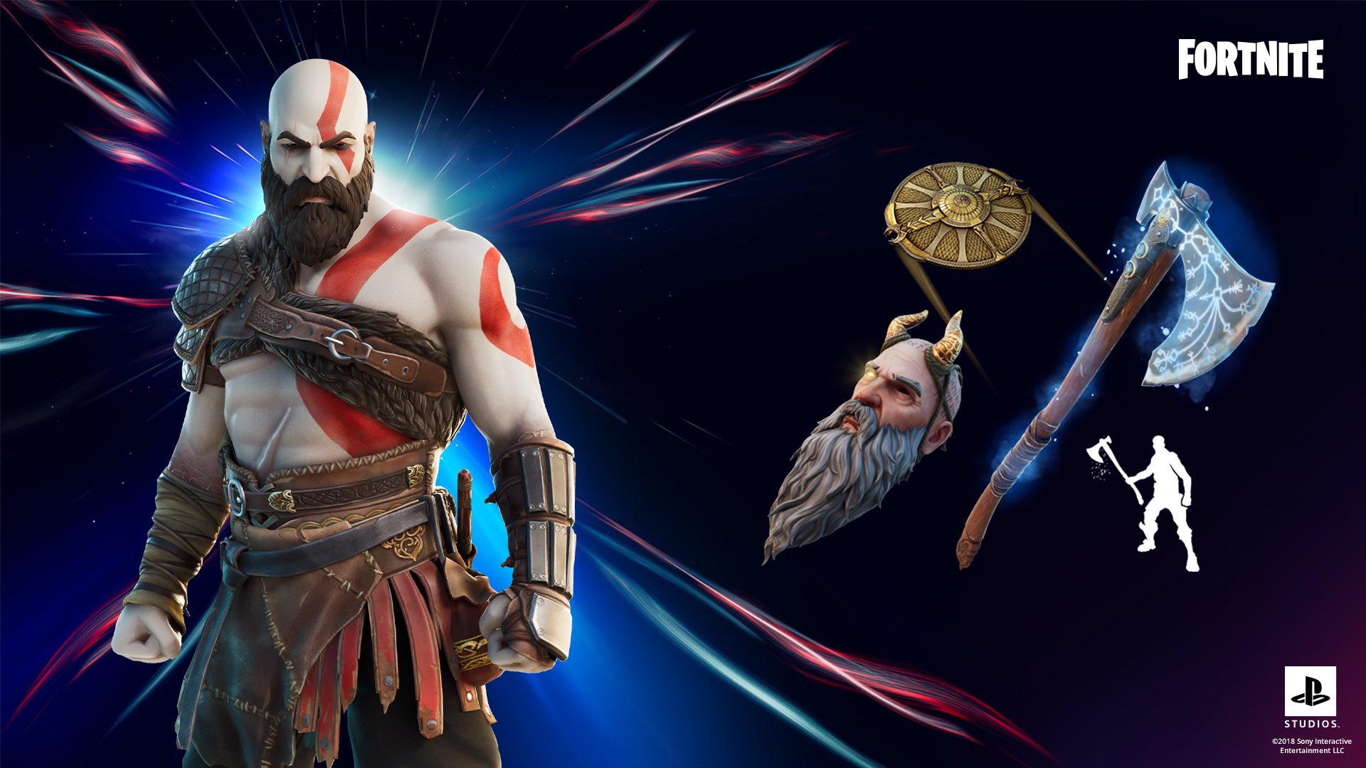 God of War x Fortnite: Kratos