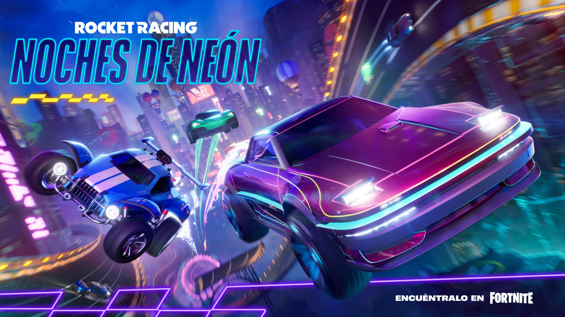 rocket racing neon rush