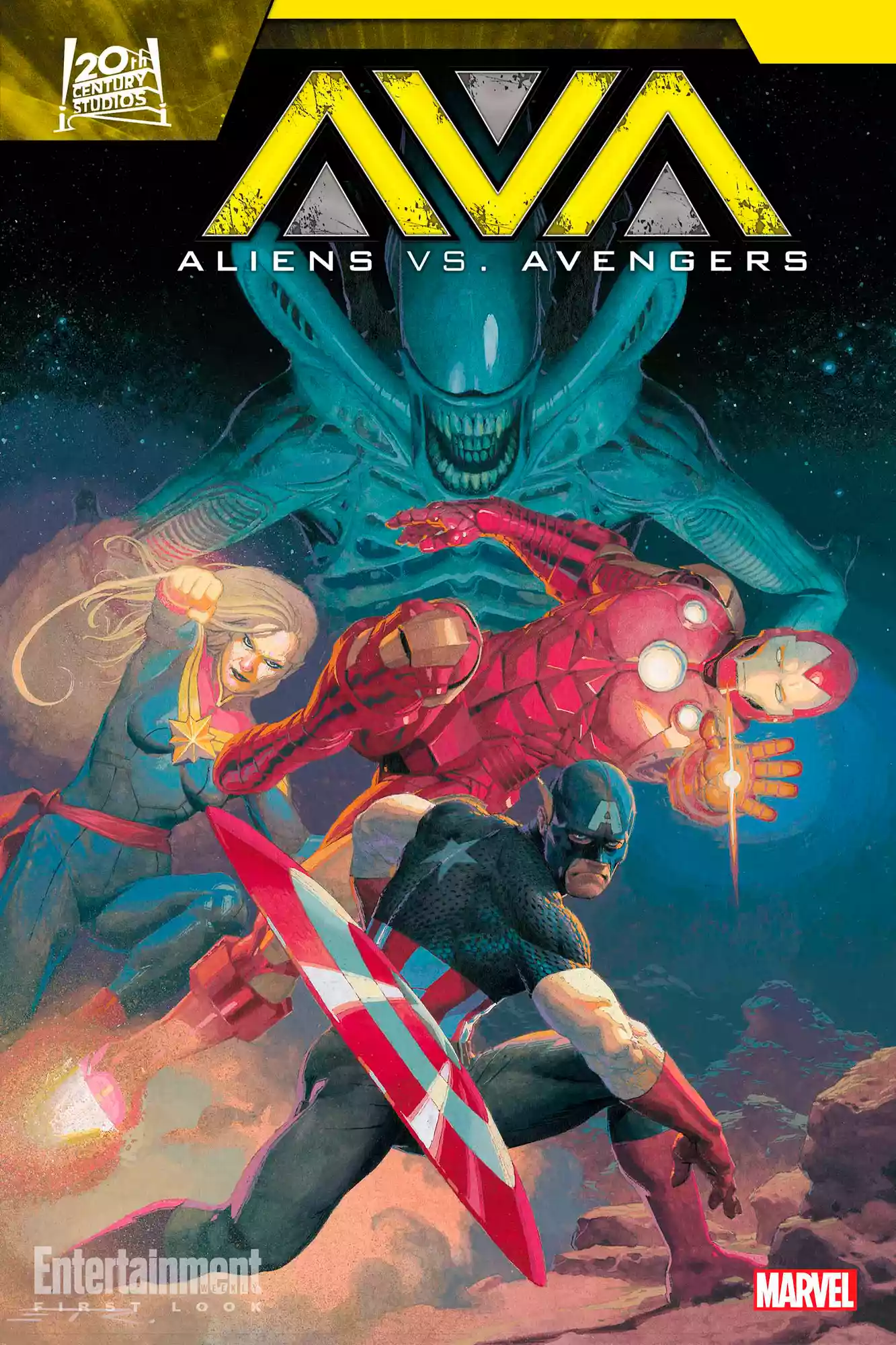 Aliens vs Avengers: Xenomorfos enfrentarán a superhéroes en el cómic que llegará en julio 2024 11