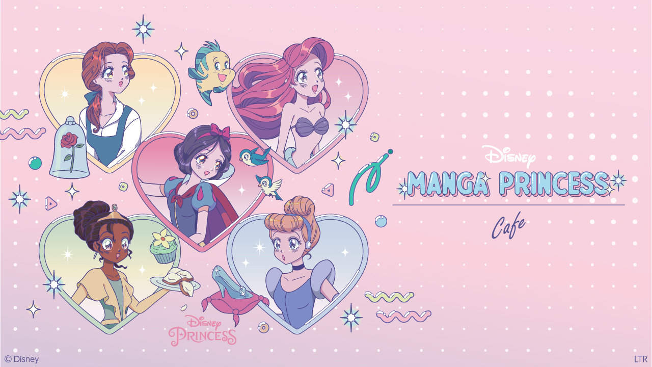 Manga Princess Cafe: Conoce los detalles de las 5 princesas de Disney al estilo manga