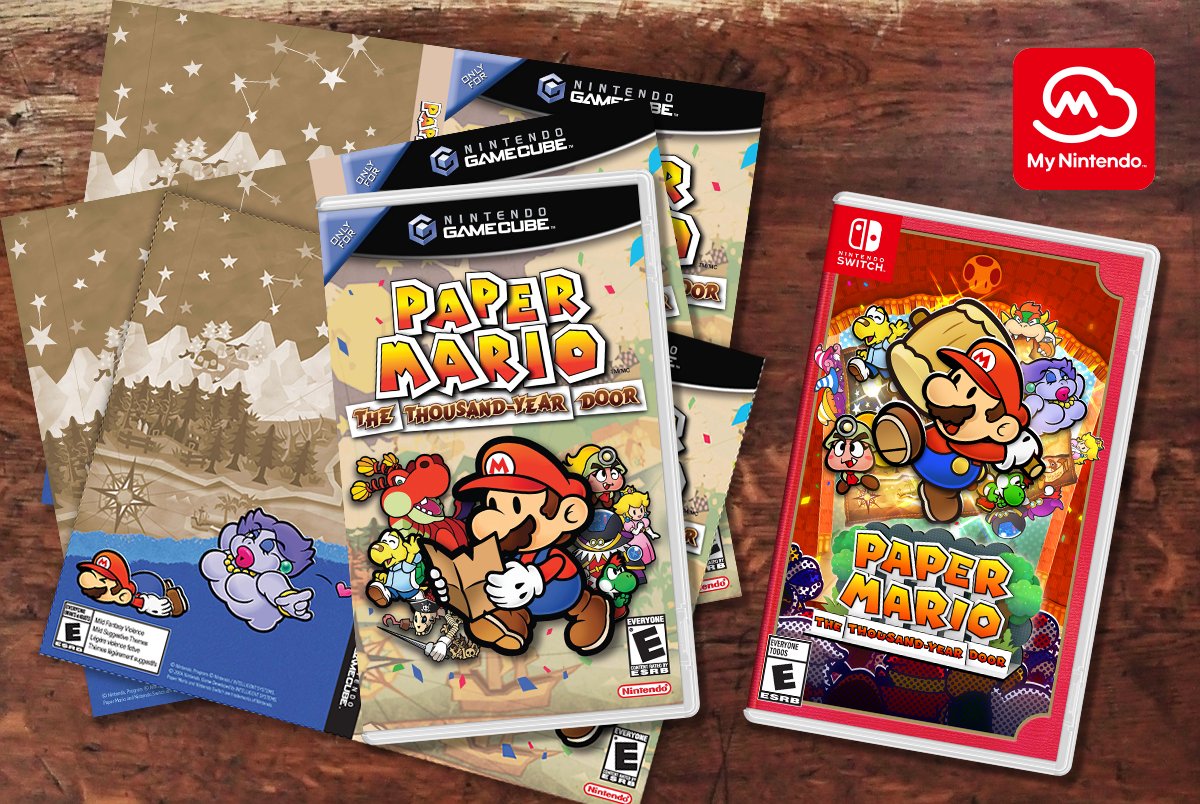 Paper Mario: The Thousand-Year Door, Nintendo lanza una portada alterna de GameCube para el juego