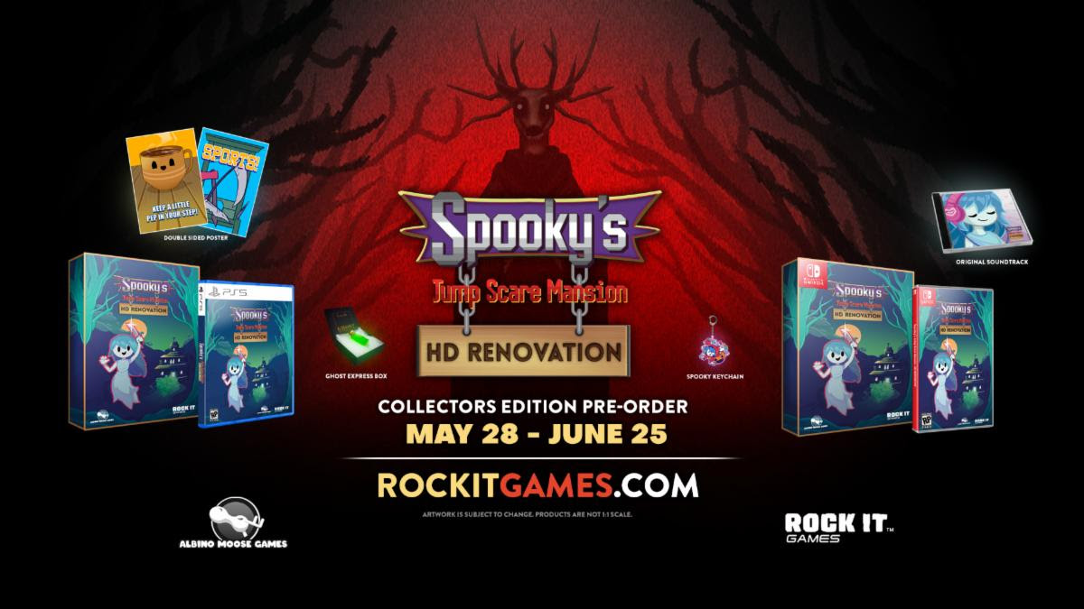 Spooky's Jump Scare Mansion: HD Renovation llegará en formato físico para Nintendo Switch y PS5 4