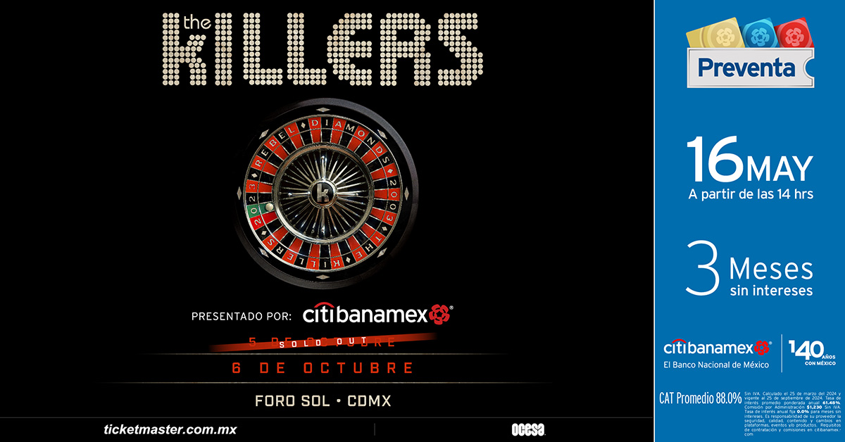 The Killers anuncia nuevo concierto en la CDMX para Octubre 2024 1