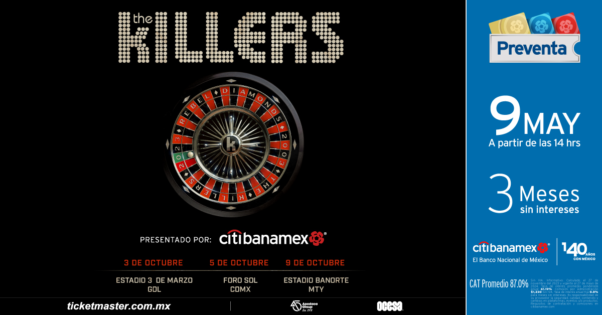 The Killers regresan a México en octubre 2024 2
