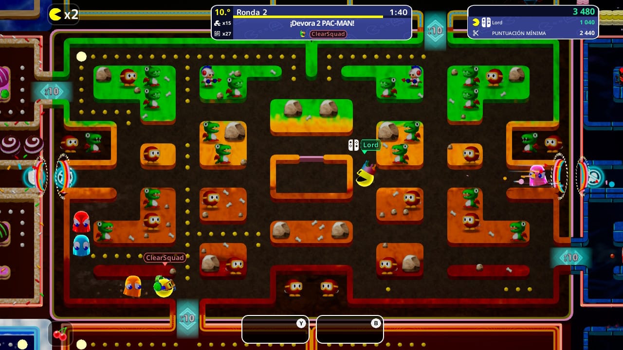 Reseña PAC-MAN Mega Tunnel Battle: Chomp Champs (Nintendo Switch) 1