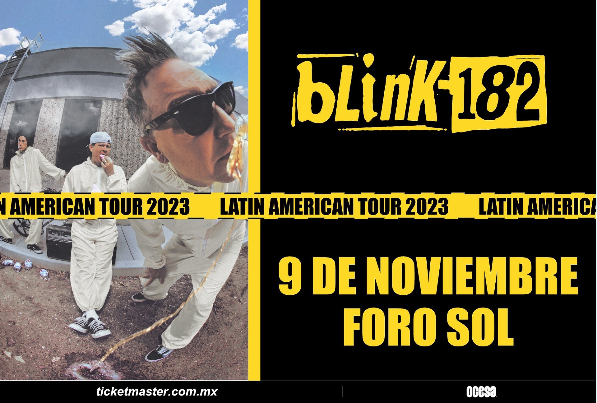 Blink-182 anuncia concierto en la CDMX en noviembre 1