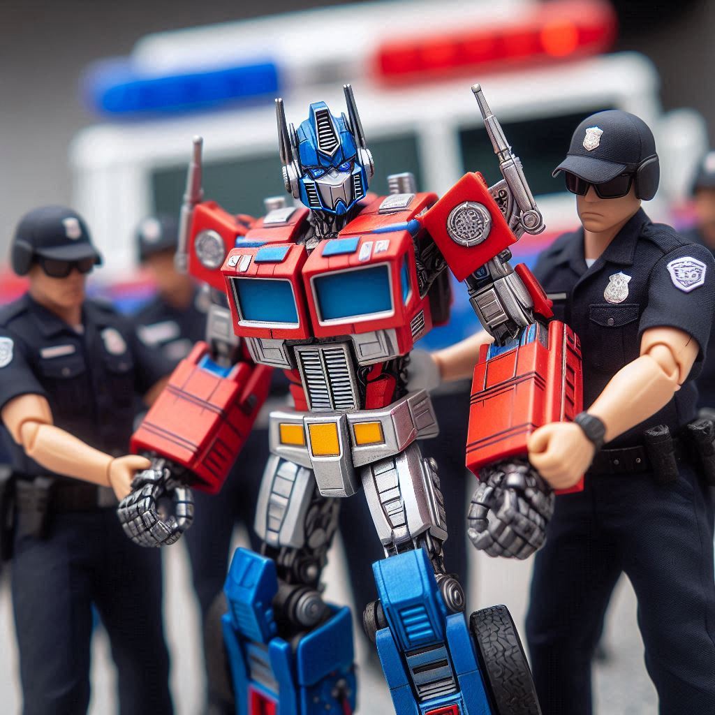 Optimus Prime arrestado por robar un auto (Ese Optimus no)