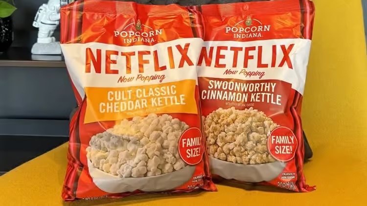 Netflix lanza su propia línea de palomitas de maíz