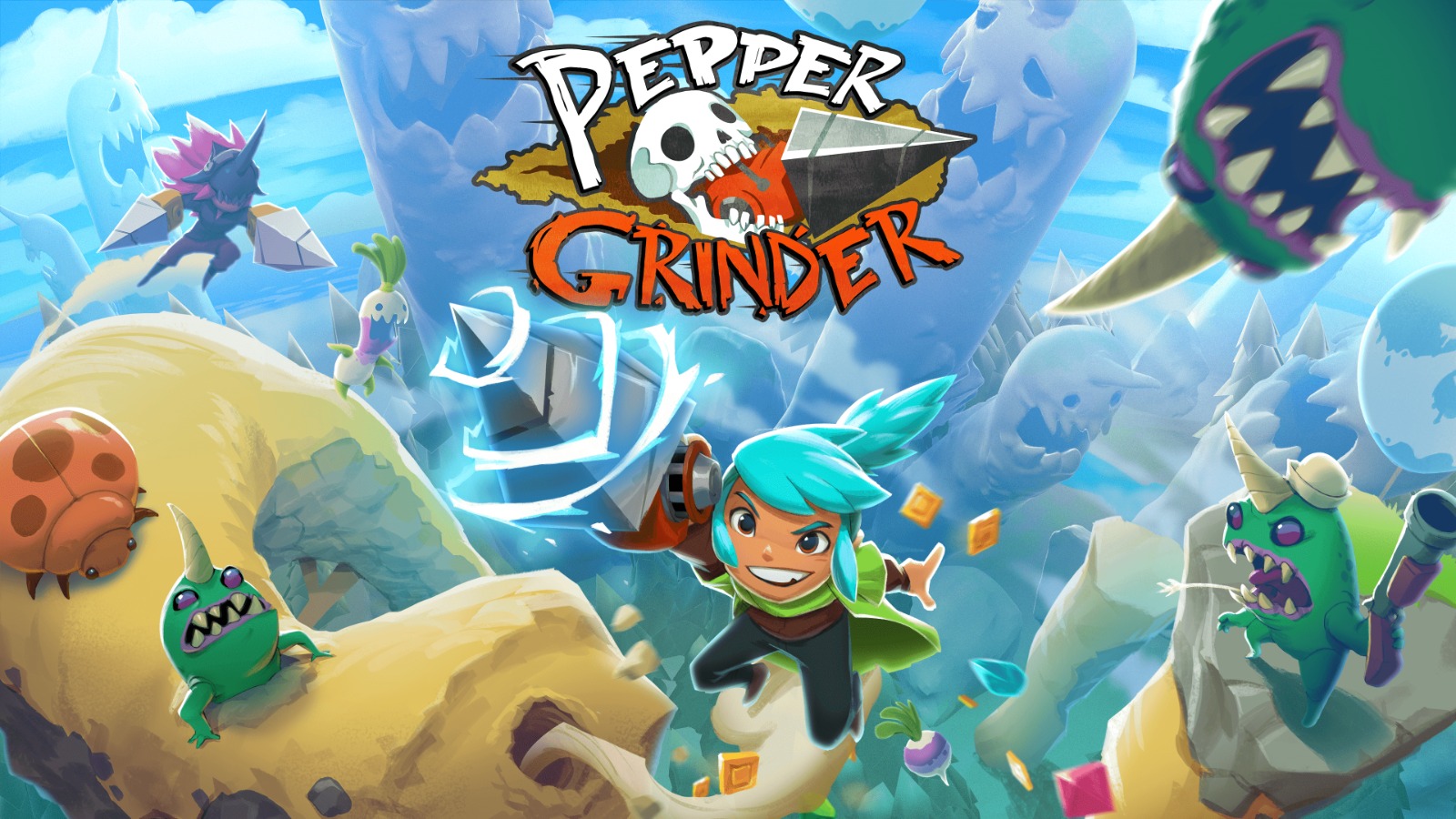 Pepper Grinder llega a consolas ¡Explora y combate en 2D!