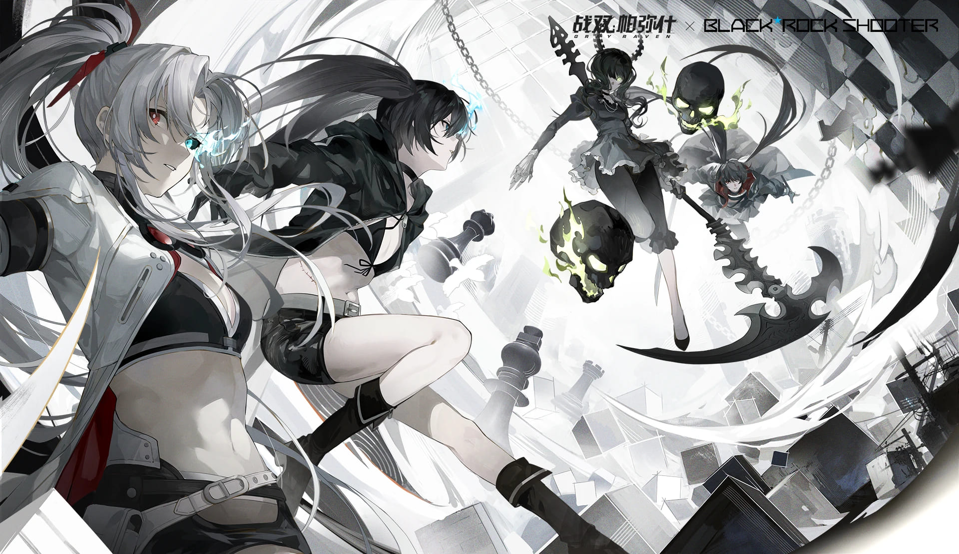 Punishing Gray Raven anuncia crossover con … ¿¡Black Rock Shooter !?