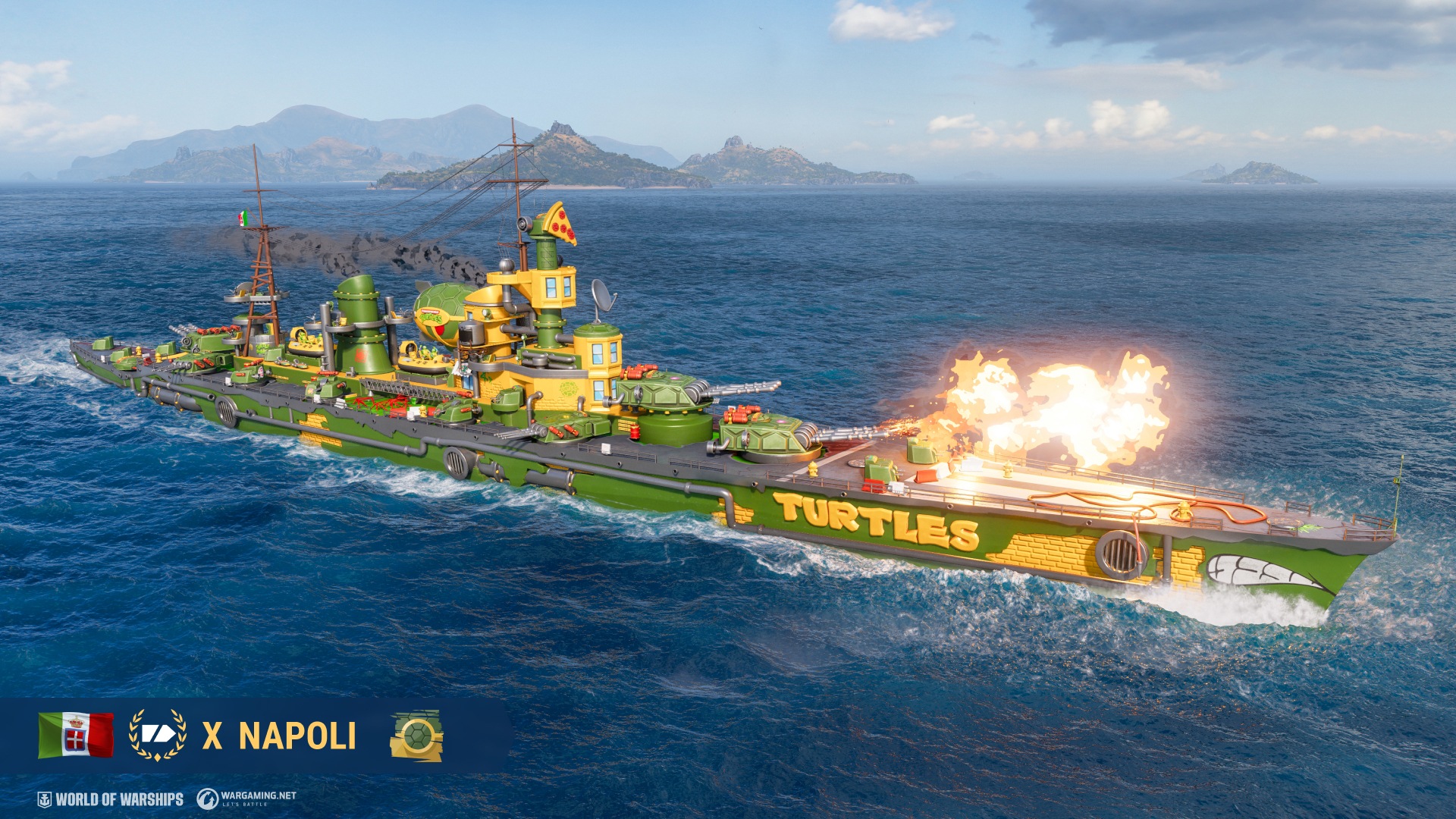 World of Warships x Tortugas Ninja