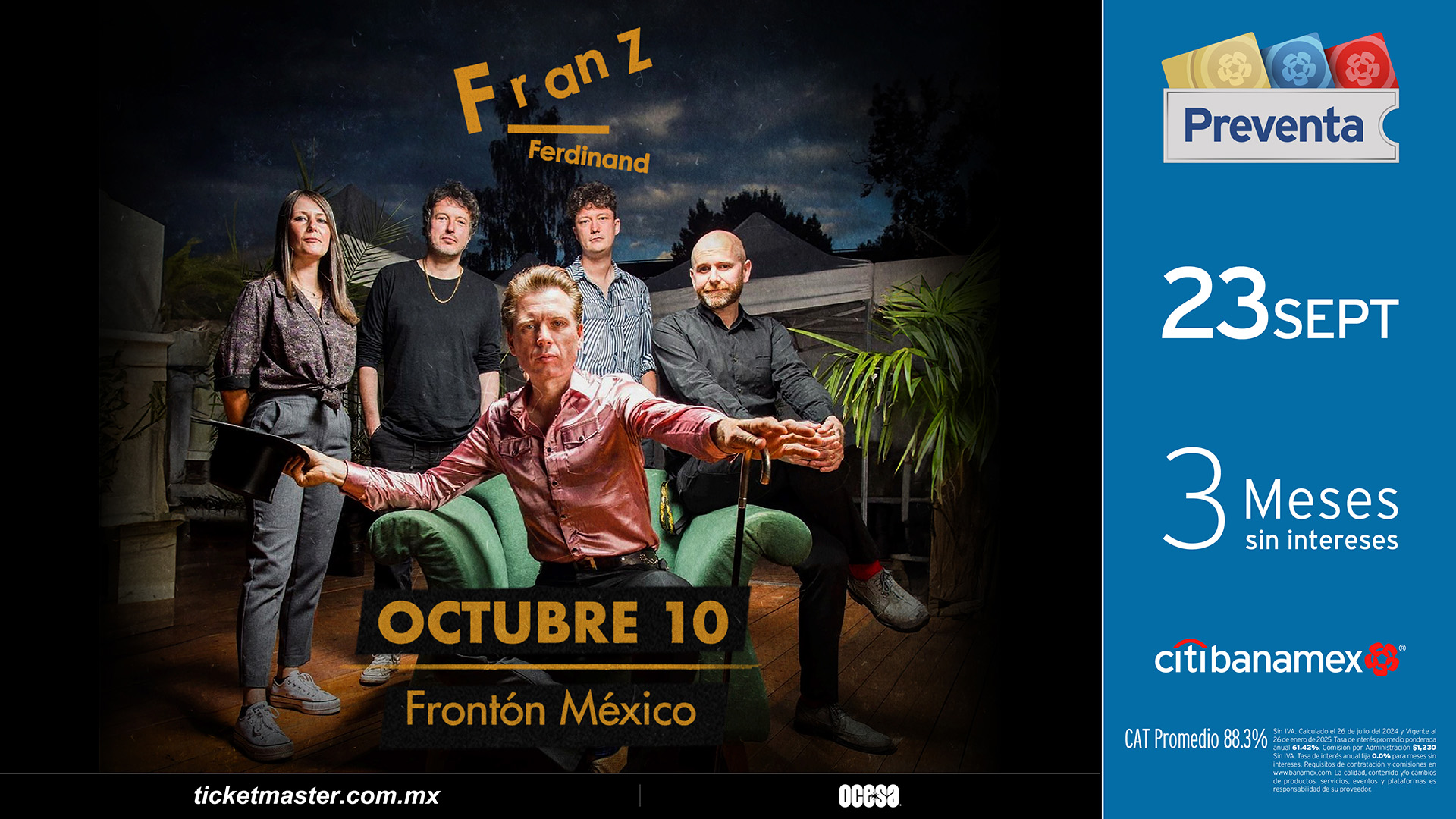 Franz Ferdinand anuncia concierto íntimo en la CDMX 1