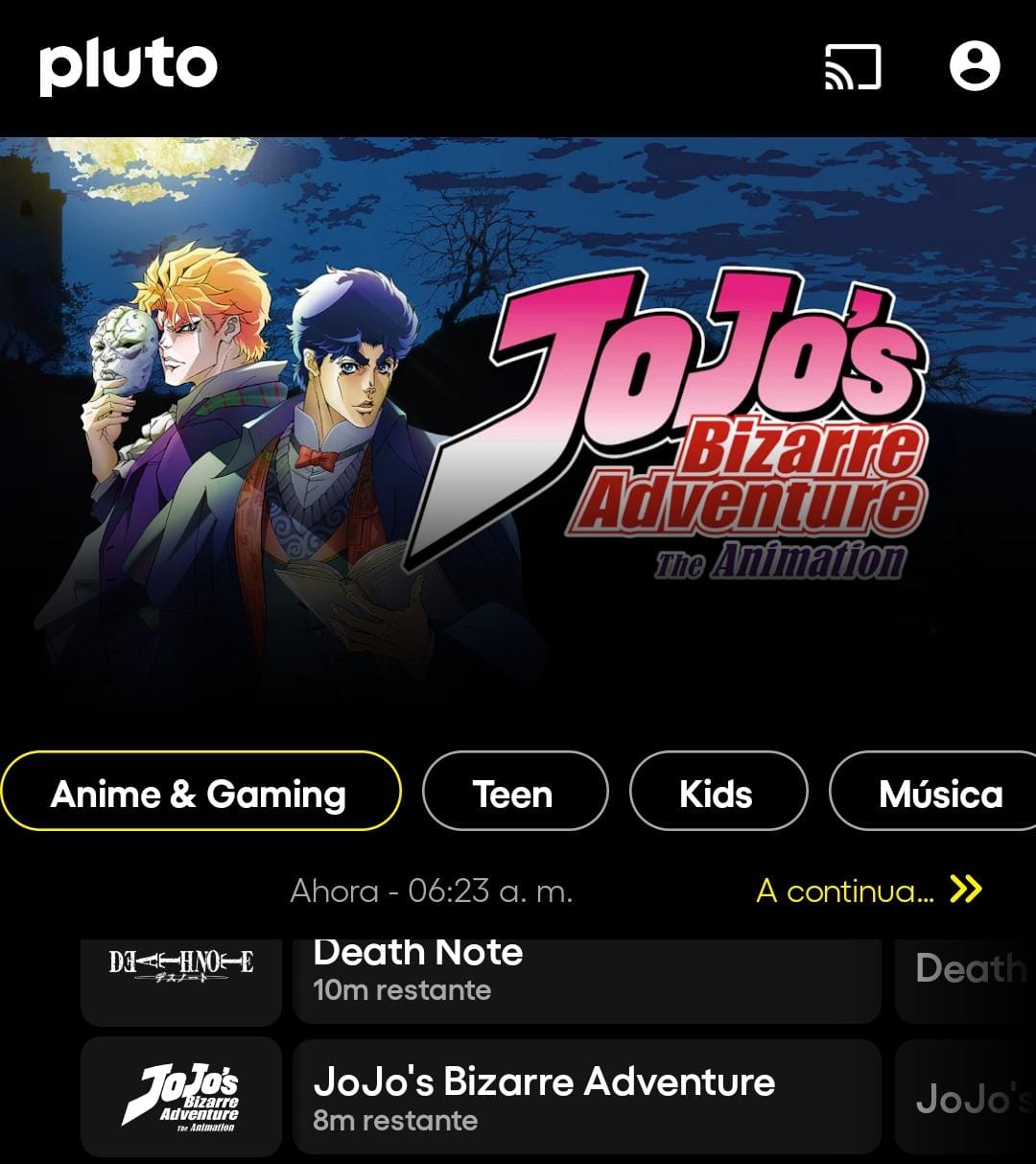 ¡JoJo's Bizarre Adventure ya está disponible en Pluto TV! 1