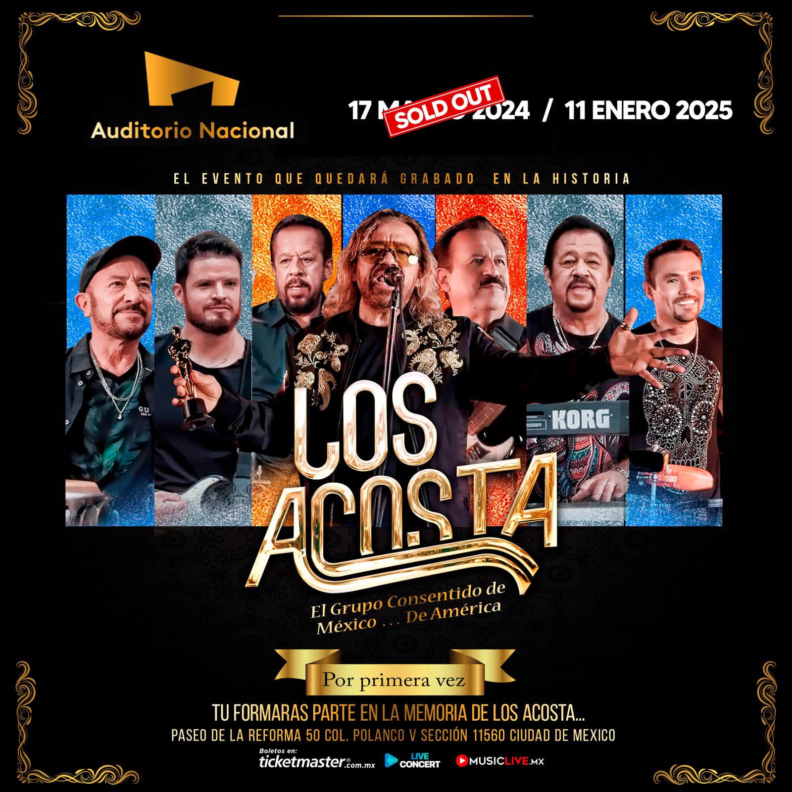 Los Acosta tras Sold Out abren segunda fecha en el Auditorio Nacional 1