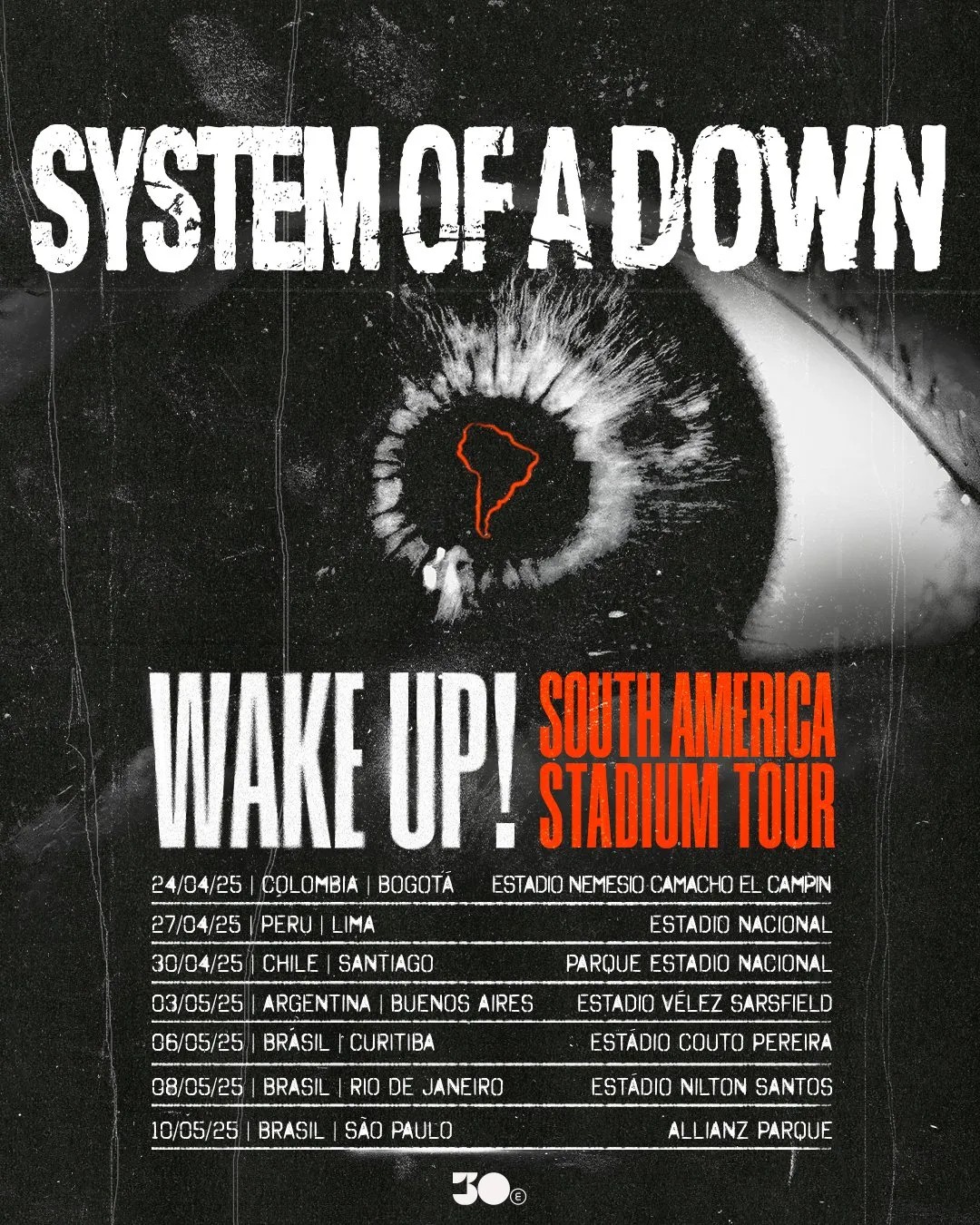 System of a Down anuncia gira en Sudamérica para 2025 1